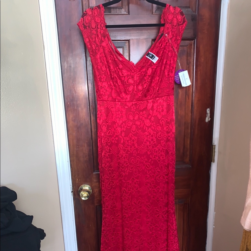 New with tags red gown!